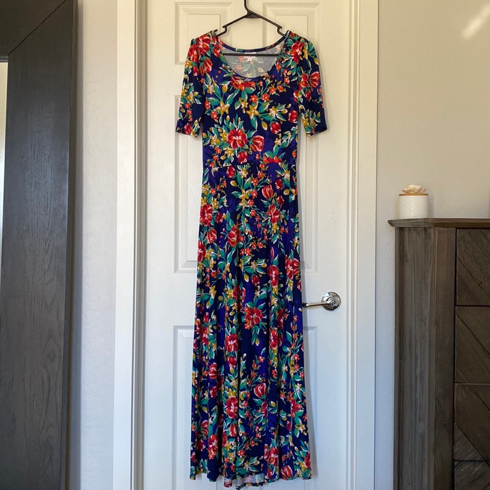 LuLaRoe Ana Long Floral Dress - Size S NWOT